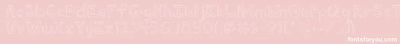 FhUgly Font – White Fonts on Pink Background