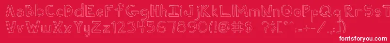 FhUgly Font – White Fonts on Red Background