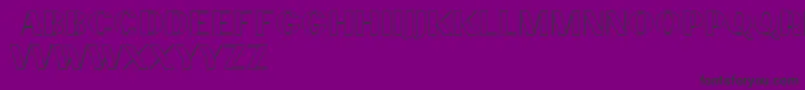 PassionsanspdcbOutlineheav Font – Black Fonts on Purple Background