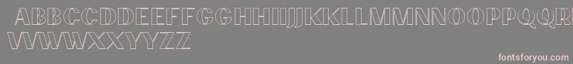 PassionsanspdcbOutlineheav Font – Pink Fonts on Gray Background