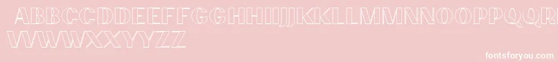 PassionsanspdcbOutlineheav Font – White Fonts on Pink Background