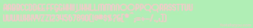 EvelynBold Font – Pink Fonts on Green Background