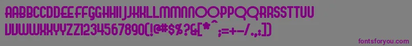 EvelynBold Font – Purple Fonts on Gray Background