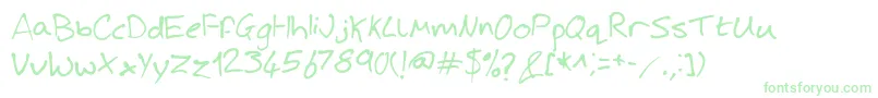 Fonte JoshHandwriting – fontes verdes