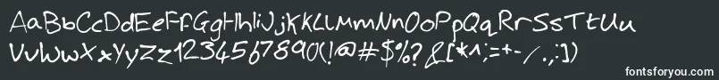 JoshHandwriting Font – White Fonts