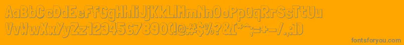 LondrinashadowRegular Font – Gray Fonts on Orange Background