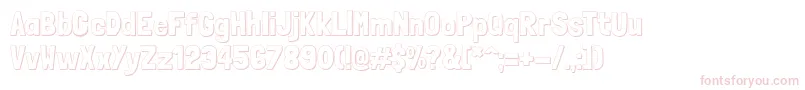 LondrinashadowRegular Font – Pink Fonts on White Background
