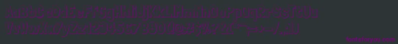 LondrinashadowRegular Font – Purple Fonts on Black Background