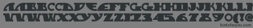 フォントMygasn – 黒い文字の灰色の背景