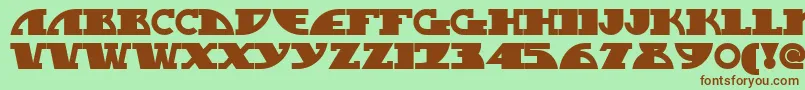 Mygasn Font – Brown Fonts on Green Background