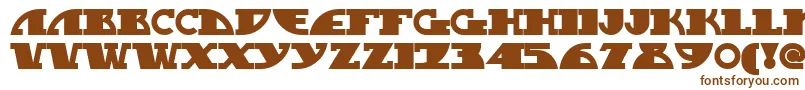Mygasn-fontti – ruskeat fontit valkoisella taustalla
