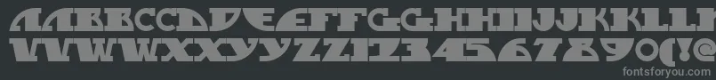 Mygasn Font – Gray Fonts on Black Background