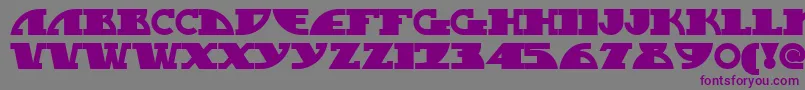 Mygasn-fontti – violetit fontit harmaalla taustalla