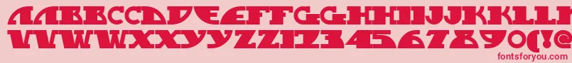 Mygasn Font – Red Fonts on Pink Background