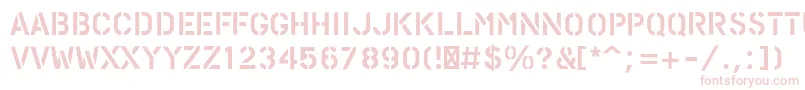 PfstampsproRough Font – Pink Fonts on White Background