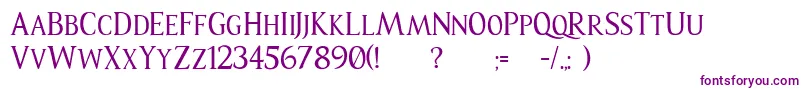 RiseOfKingdom Font – Purple Fonts on White Background