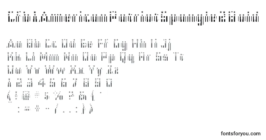 Schriftart Cfb1AmericanPatriotSpangle2Bold (59037) – Alphabet, Zahlen, spezielle Symbole