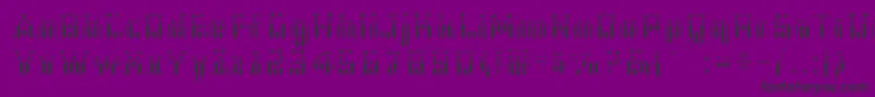 Cfb1AmericanPatriotSpangle2Bold-Schriftart – Schwarze Schriften auf violettem Hintergrund