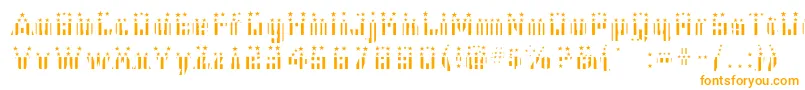 Cfb1AmericanPatriotSpangle2Bold-fontti – oranssit fontit valkoisella taustalla