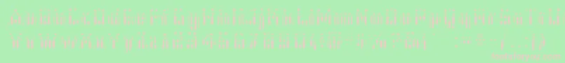 Czcionka Cfb1AmericanPatriotSpangle2Bold – różowe czcionki na zielonym tle
