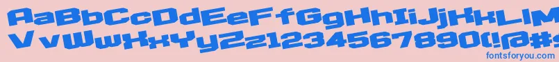 D3egoistismL Font – Blue Fonts on Pink Background