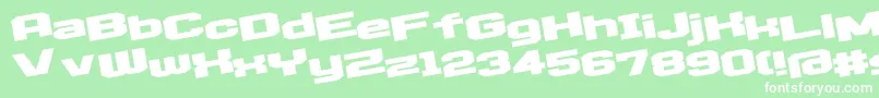 D3egoistismL Font – White Fonts on Green Background