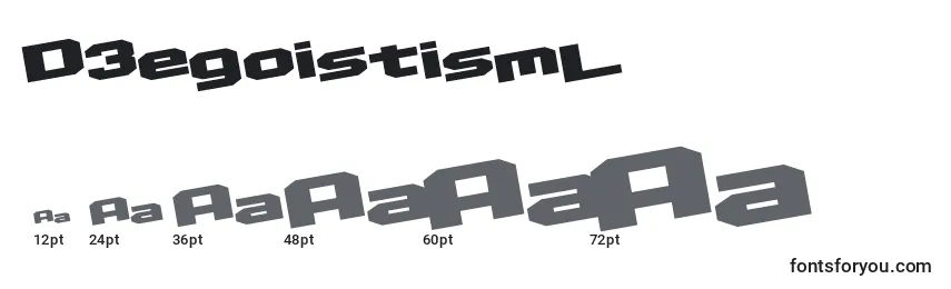 D3egoistismL Font Sizes