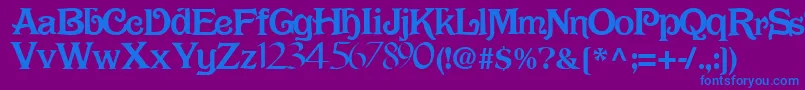 More about DarkRegularTtnorm Font DarkRegularTtnorm Font – Blue Fonts on Purple Background