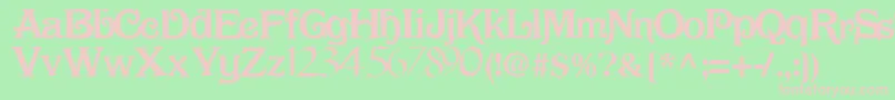 DarkRegularTtnorm Font – Pink Fonts on Green Background