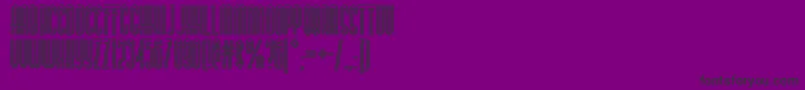 Buenos-Schriftart – Schwarze Schriften auf violettem Hintergrund