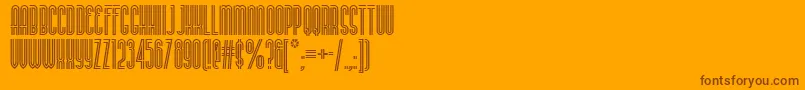 Buenos Font – Brown Fonts on Orange Background