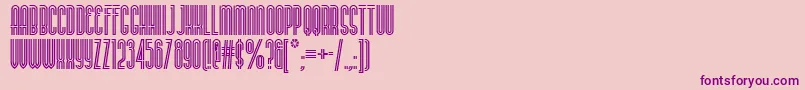 Buenos-fontti – violetit fontit vaaleanpunaisella taustalla