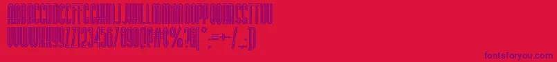 Buenos-Schriftart – Violette Schriften auf rotem Hintergrund