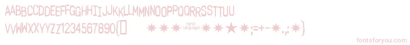 Harshlanguageac Font – Pink Fonts