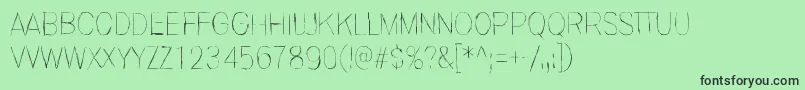 InvisiblerrorFast Font – Black Fonts on Green Background