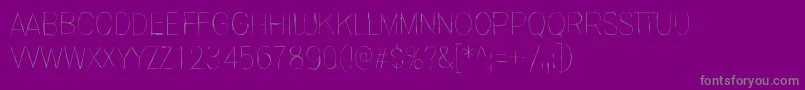 InvisiblerrorFast Font – Gray Fonts on Purple Background
