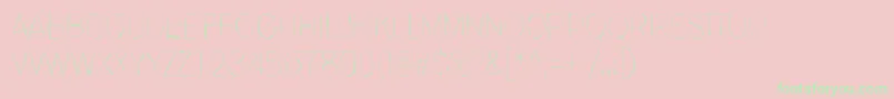 InvisiblerrorFast-Schriftart – Grüne Schriften auf rosa Hintergrund
