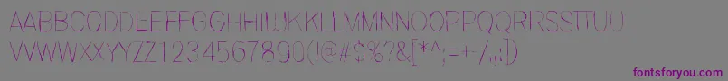 InvisiblerrorFast Font – Purple Fonts on Gray Background