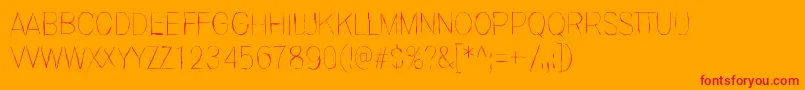 InvisiblerrorFast Font – Red Fonts on Orange Background