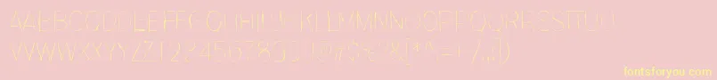 InvisiblerrorFast-Schriftart – Gelbe Schriften auf rosa Hintergrund
