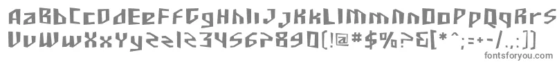 フォントSfjunkculture – 白い背景に灰色の文字