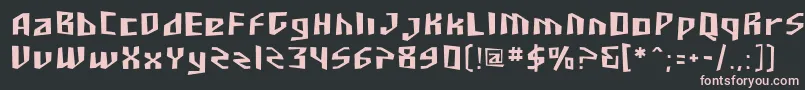 Sfjunkculture Font – Pink Fonts on Black Background