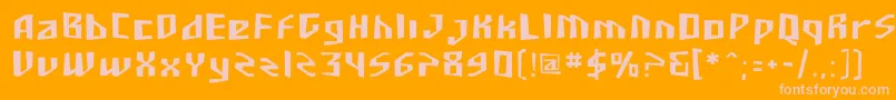 Sfjunkculture Font – Pink Fonts on Orange Background