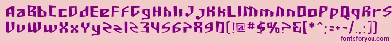 Sfjunkculture Font – Purple Fonts on Pink Background