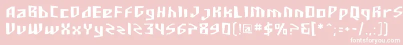 Sfjunkculture Font – White Fonts on Pink Background
