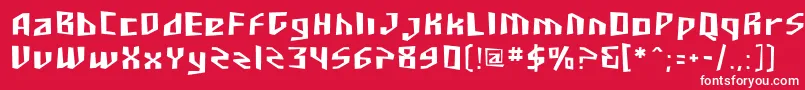 Sfjunkculture Font – White Fonts on Red Background