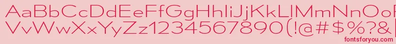 MesmerizeExEl Font – Red Fonts on Pink Background