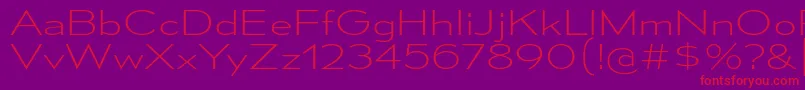 MesmerizeExEl Font – Red Fonts on Purple Background