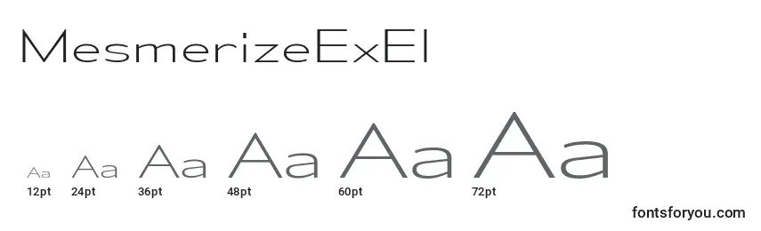 Размеры шрифта MesmerizeExEl