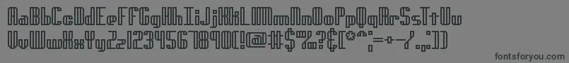 Шрифт GenotypeHBrk – чёрные шрифты на сером фоне